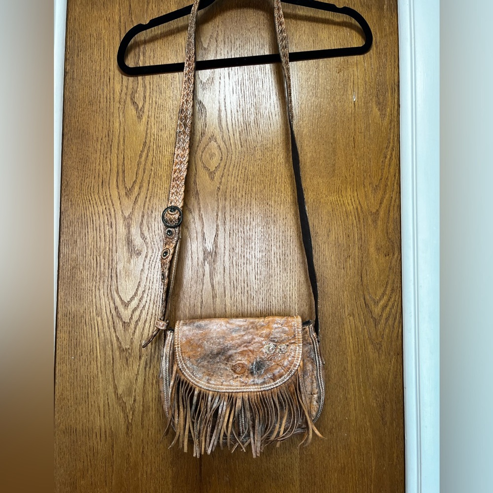 Bed Stu Eastend Fringe Shoulder Crossbody Purse